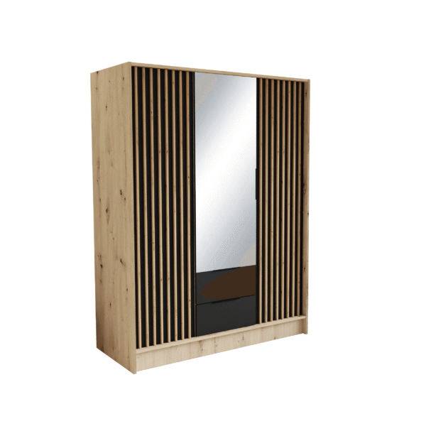 Kleiderschrank NERO150cm - Eiche sonoma – Bild 2