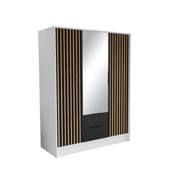 Kleiderschrank NERO150cm - weiss – Bild 3